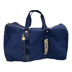 186001 MOSCHINO モスキーノ ボストンバッグ ネイビー