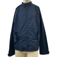 186000 POLO RALPH LAUREN ポロ・ラルフローレン ブルゾン 7.10561E+11  L ネイビー 無地 スイングトップ ポリエステル