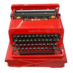 Olivetti Valentine オリベッティ タイプライター 赤バケツ - メルカリ