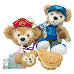 186001 Disney ディズニー ダッフィー ぬいぐるみSサイズ ミニスナックケース スーベニアケース 上海 フロリダ 海外限定 ポーチ クッキーサンド 4点まとめ売り