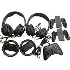 186000 現状品 Nintendo 任天堂 ニンテンドウ Switch 周辺機器　HORI コントローラー　ハンドル グリップなど HAC-017 NSW-080  7点まとめ売り