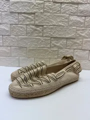 R00743｜TORYBURCH｜トリーバーチ｜シューズ｜アイボリー白色｜レディース22.5cm｜フラットシューズ｜パンプス｜無地｜美品｜ラグジュアリー｜カジュアル｜Y2K｜90S｜古着｜USA古着｜ヴィンテージ｜フォロー割｜今期トレンドのサムネイル