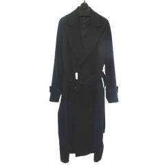 最終！Max Mara マニュエラ ダークネイビー キャメル100％コート