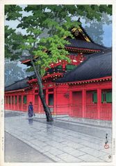 吉田博 フワテプールシクリ 大サイズ 印刷 複製 ポスター 版画 新版画