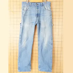 90s 00s USA KEY デニムペインターパンツ ブルー W33 ワーク 色落ち アメリカ古着　011426aw100のサムネイル