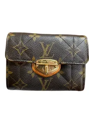 ルイヴィトン 三つ折り財布　ポルトフォイユ コンパクト モノグラム エトワール M63799  レディース ゴールド金具 ブラウン LOUIS VUITTON