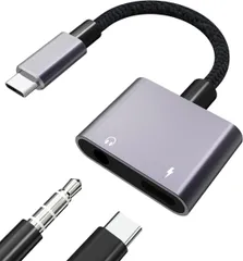 タイプC イヤホンジャック 変換 アダプタ 変換ケーブル 3.5mmイヤホン 2in1