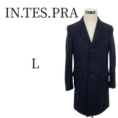 グリーンレーベルリラクシング チェスターコート メンズ L 紺 ウール IN.TES.PRA インテスプラ ユナイテッドアローズ アウター