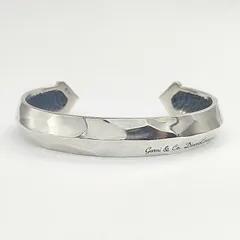 【美品】GARNI　ガルニ　 槌目シルバーバングル 　SILVER　34.0gのサムネイル