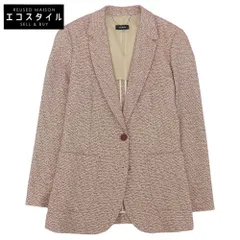 MAX&Co. マックスアンドコー 新品同様 総柄 2Bジャケット レディース レッド 48 7044038003 48