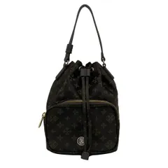 russet(ラシット) トートバッグ - ダークブラウン×ブラウン 巾着型/ミニバッグ レザー