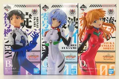 【中古】 一番くじ 新世紀エヴァンゲリオン 30th Anniversary B賞 碇シンジ C賞 綾波レイ D賞 アスカ フィギュア 3種セット