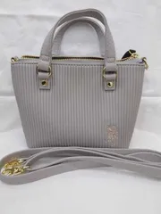 【美品】ユーエスポロアッスン US POLO ASSN ハンド・トートバッグ　グレー