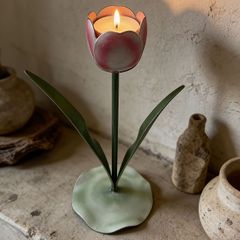 木製チューリップ 5本セット 緑の花瓶付き - メルカリ
