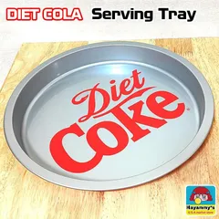 お皿 ダイエットコーラ トレー お盆 丸型 セービングボウル ラウンド コカ・コーラ ロゴ Coca Cola 正規ライセンス品 ティン おしゃれ アメリカン 雑貨 インテリア プレート 小物入れ かわいい パーティ アウトドア カフェ バー お店のサムネイル