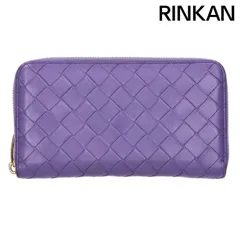 ボッテガヴェネタ イントレチャートレザーラウンドジップウォレット財布 レディース