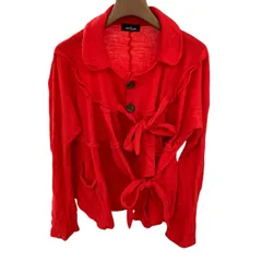 186000 COMME des GARCONS コムデギャルソン カーディガン レッド ウール レディースのサムネイル