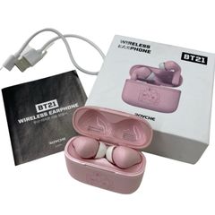 186001 통전 확인 전용 이어폰 헤드폰(무선) TWS-3E-CK 방탄소년단 BT21 무선 이어폰 TATA