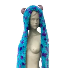 186000 現状品 Disney ディズニー マフラーキャップ☆サリー ブルー ユニセックス