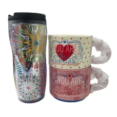 186001 現状品 Starbucks スターバックス タンブラー＆マグカップ　セット ホワイト 3点まとめ売り