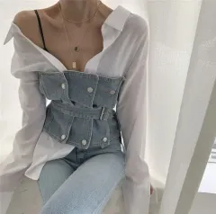 シャツ+デニム2種