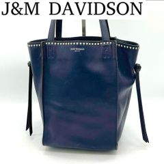極美品✨J&M DAVIDSON ベルミニ ウィズスタッズ 黒 ハンドバッグ 