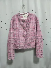 アトリエナイン ピンク ツイード ジャケット FREE 23年