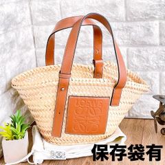 美麗　LOEWE　カゴバッグ　アナグラムレザー　シリアルナンバー　保存袋付 美麗 LOEWE カゴバッグ アナグラムレザー シリアルナンバー 保存袋付