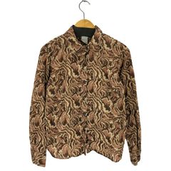 アニエスベー【agnes b.】ボタニカル柄シャツ サイズ2 総柄 派手 半袖 