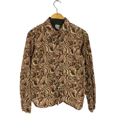 アニエスベー agnes b. PARIS 90-00s フランス製 総柄L/Sシャツ レディース 表記無 