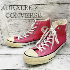 AURALEE × CONVERSE オーラリー コンバース 別注 ハイカットスニーカー  1CL295 ALL STAR オールスター ピンク 27cm メンズ 靴 _208068