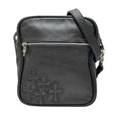 Chrome Hearts クロムハーツ TAKA セメタリークロスパッチ ショルダーバッグ BK ブラック ボディバッグ メンズ レザー SV925 シルバーのサムネイル