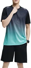 快適 運動服 2点セット ショートパンツ 半袖tシャツ メンズ 上下セット スポーツウェア