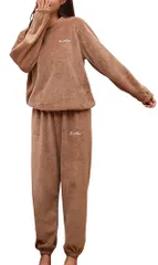 長袖 長ズボン かわいい ルームウェア セットアップ パジャマ ふわふわ レディース