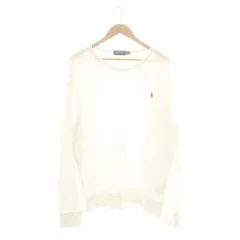 ポロ ラルフローレン POLO RALPH LAUREN ロゴ刺繍 長袖カットソー Tシャツ L 白 /MI ■OS