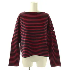 オーチバル ORCIVAL オーシバル ボーダーバスクシャツ カットソー 長袖 2 ブラック レッド /HK ■OS