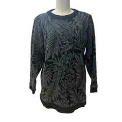 HANAE MORI Knit ハナエモリ 長袖 ニット セーター ブラック サイズMのサムネイル