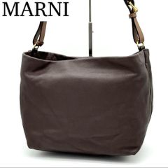 MARNI 美品 ショルダーバッグ 大きめ バッグ エナメル ブラック 