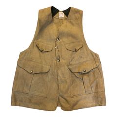 filson half moon oiled hunting vest / フィルソン ハーフムーン オイルド ハンティングベスト　【F146】