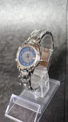 FENDI 腕時計 フェンディ 3800L ネイビー文字盤 FFロゴ ズッカ柄 シルバー 稼働品 スイス製 デイト Sapphire Crystal 激レア 希少 高級 ウォッチ メンズ レディース ユニセックス