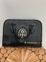 CASTELBAJAC ブラックレザー トートバッグ