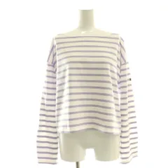 ルミノア Leminor ボーダー コットンプルオーバー カットソー TOMORROWLAND別注 パープル ホワイト /DF ■OS ■SH