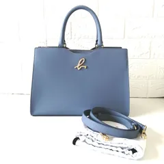 極美品　アニエスベー　agnes b.　2wayバッグ　ハンドバッグ　ショルダーバッグ　水色　349のサムネイル