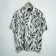 美品 25SS HAVERSACK ATTIRE ハバーサック アタイア Rush Print One-Up Short Sleeve Shirt 822510 半袖 シャツ M 白 927P★2のサムネイル