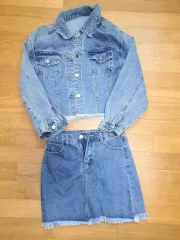 最低価格))))))))デニムジャケット デニムスカート セットアップ 服