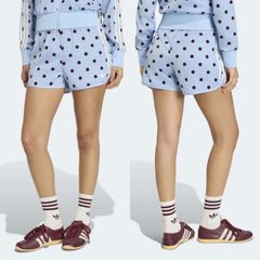 adidas パンツ XS ポルカドット ジャージ サテン アディダス ショート
