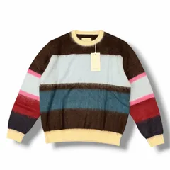 参考上代57200円 未使用 YOKE 24AW MOHAIR BORDER SWEATER - KEITA MARUYAMA 30TH ANNIV. EXCLUSIVE モヘヤニット セーター ケイタマルヤマコラボ ヨーク YK24FW0885S マルチ 1のサムネイル