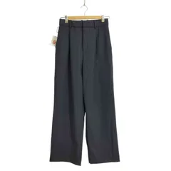 ユニクロ UNIQLO ストライプ タック ワイドパンツ  レディース JPN：M 