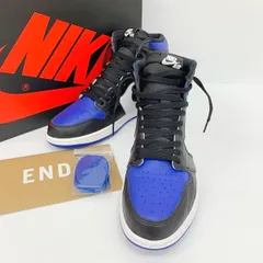 NIKE ナイキ スニーカー シューズ AIR JORDAN 1 RETRO HIGH OG ROYAL TOE 555088-041 メンズ 29cm ブラック ブルー 靴 DF18668■