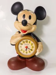 【希少】Disney Time ミッキーマウス おしゃべり目覚まし時計 高さ41cm FD411A　訳あり　ヴィンテージ　■